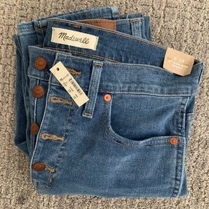 Madewell High Rise Skinny Jean Button fly Women's 28